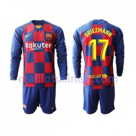 Maillot de Foot FC Barcelone Griezmann 17 Domicile 2019-20 Manches Longues - Enfant